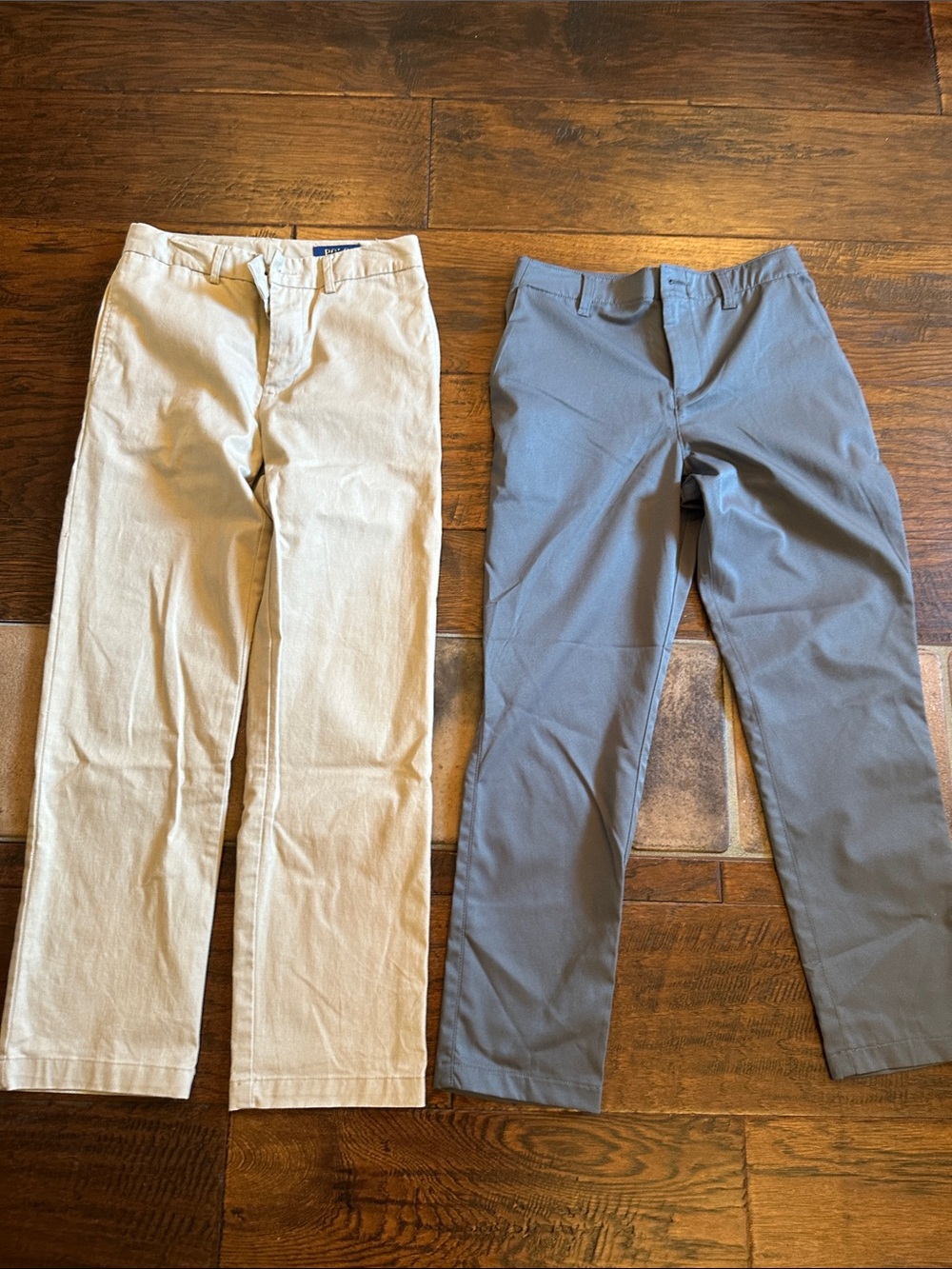 Kids casual khaki and grey golf pants